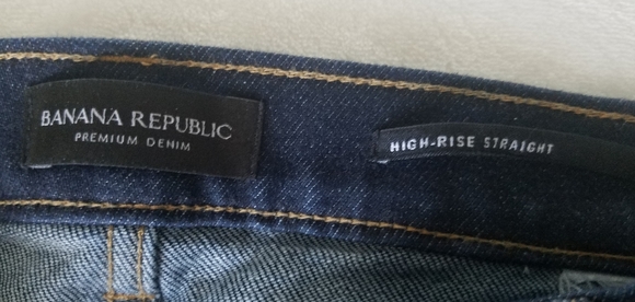 Banana Republic High Rise Denim Straight Leg, 16 - Picture 4 of 8